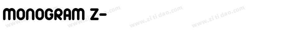 MONOGRAM Z字体转换